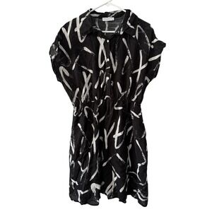 Modern Attraction Women's Black And White‎ Dress Abstract Pattern spring